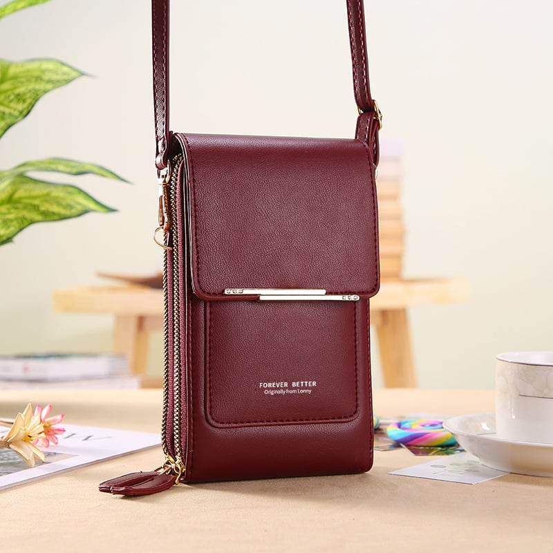 🏆Last Day Promotion:SALE 50% OFF 🔥 👜 Simple and elegant women's touchscreen crossbody phone wallet