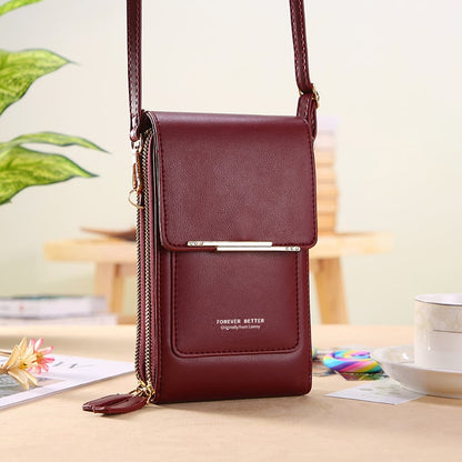 🏆Last Day Promotion:SALE 50% OFF 🔥 👜  Simple and elegant women's touchscreen crossbody phone wallet