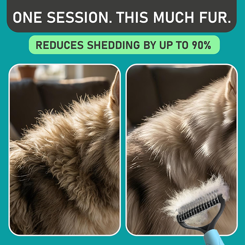 🥳2026 HOT SALE🥳Dual-Sided Pet Grooming Comb for Dogs & Cats